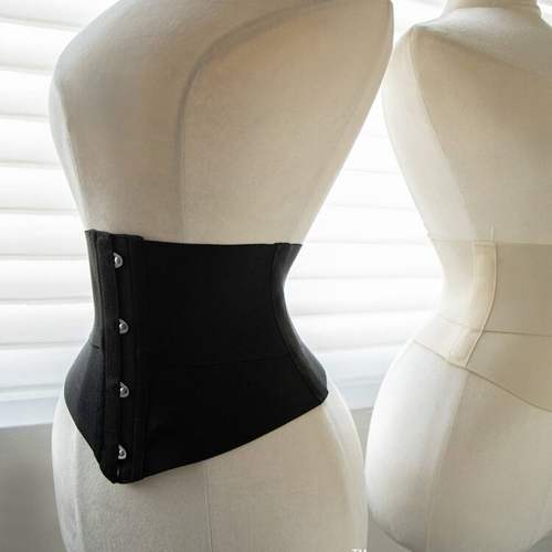 法式鱼骨无痕腰封高弹绷带束腰沙