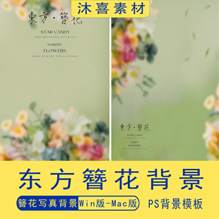 东方韵味古风汉服簪花女写真照设计PSD模板影楼后期修图ps素材