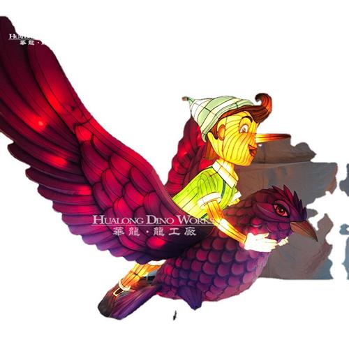 卡通童话人物模型纯手工还原制作夜游巡展花灯彩灯互动模型