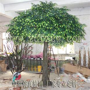 仿真人造榕树玻璃钢榕树仿真植物造型仿真树定做家居装 饰树