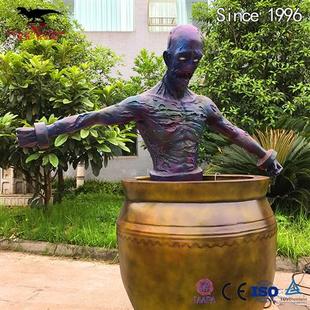 鬼屋密室仿真鬼怪NPC道具来图定制节日氛围制造万圣节恐怖摆件