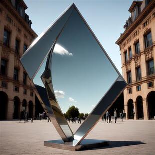 厂家直销不锈钢镜面各种丝带造型的抽象景观广场绿地现代艺术摆件