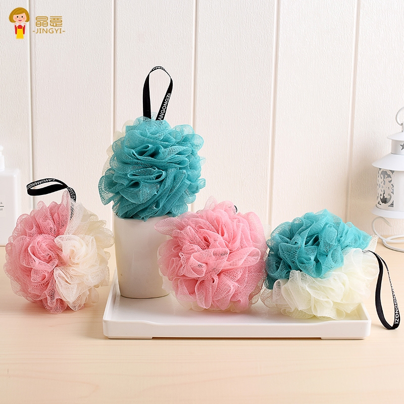 大号沐浴球浴花球高档少女洗澡巾