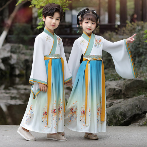儿童国学汉服演出服男童