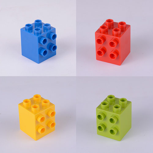 转角积木块厚砖壁转向特殊2X2