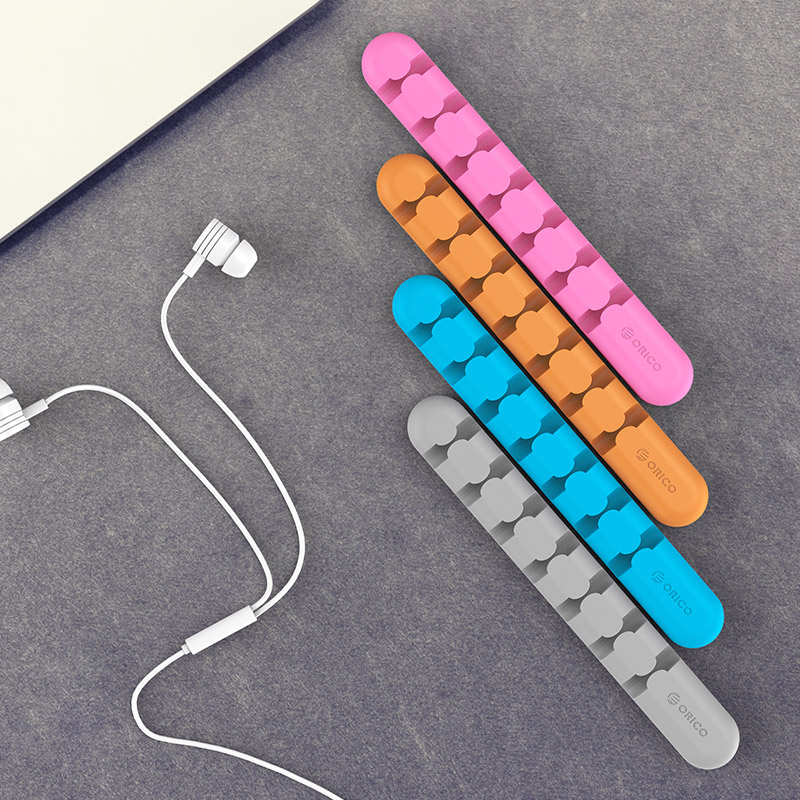 orico CBS7桌面理线器充电线收纳扣挂钩手机线整理卡扣固定固线夹