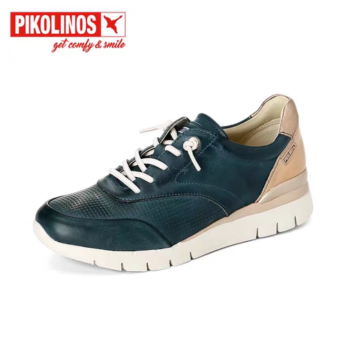Pikolinos派高雁春季多材质拼接圆头拼色休闲运动鞋PS236708