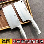 库存外贸不锈钢菜刀斩切切片刀家用厨房锋利切肉刀砍骨刀一体钢刀
