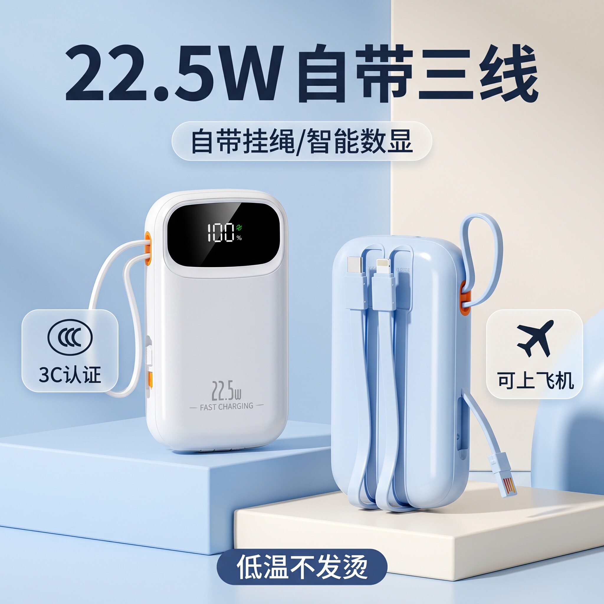 3C认证充电宝20000毫安可上飞机