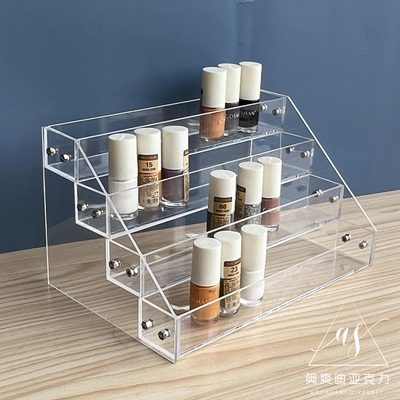 飞成博展亚克力可定制阶梯展示架