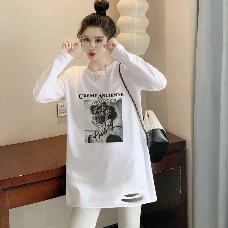 白色加绒打底衫女内搭春秋冬新款