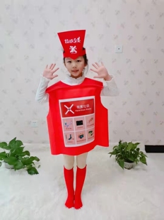 儿童垃圾桶卡通人偶四色分类垃圾环保服装垃圾桶环保玩偶服垃圾箱