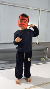 我的情绪小怪兽舞台节目表演道具元旦走秀演出面具幼儿园