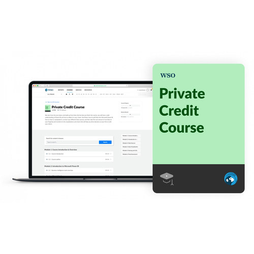 Private Credit Course 私人信贷 Wall Street Oasis WSO 金融课