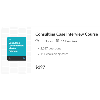 ConsultingCaseInterview课程