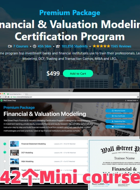 WSP投行400问Wall Street Prep课程Premium wallstreet prep wsp