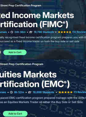 WSP S&T Fixed Income Markets Certification (FIMC©)固收课程