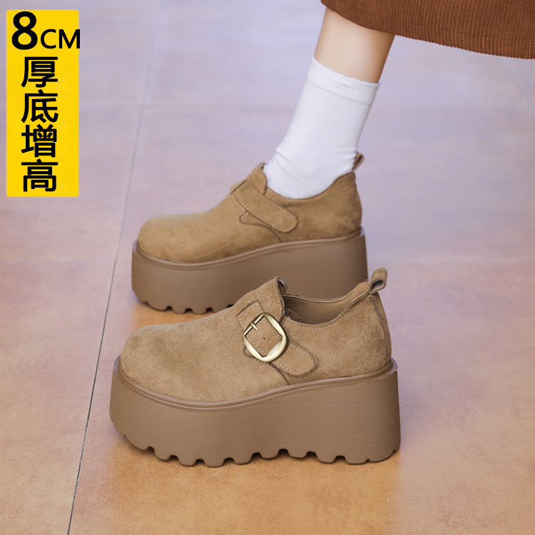 厚底内增高8CM小个子勃肯鞋女鞋