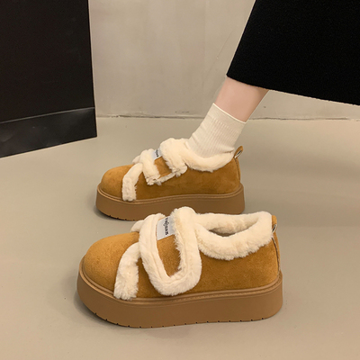 高中初中生勃肯棉鞋女加绒加厚
