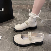 合唱表演出鞋 初中生小学生白黑色小皮鞋 日系少女孩校服礼仪公主鞋