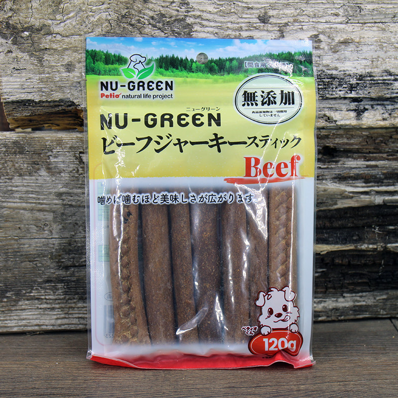 Petio派地奥狗狗零食风干牛肉条棒磨牙训犬奖励宠物零食肉干肉条