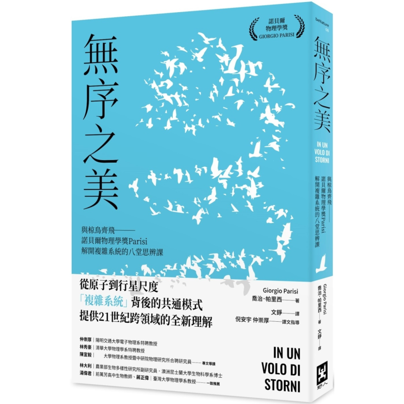 无序之美 与椋鸟齐飞 诺贝尔物理学奖Parisi解开复杂系统的八堂思辨课 港台原版 乔治帕里西 野人文化