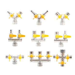 全铜加厚4分水用燃气用活接三通四通燃气煤气阀门天然气开关球阀