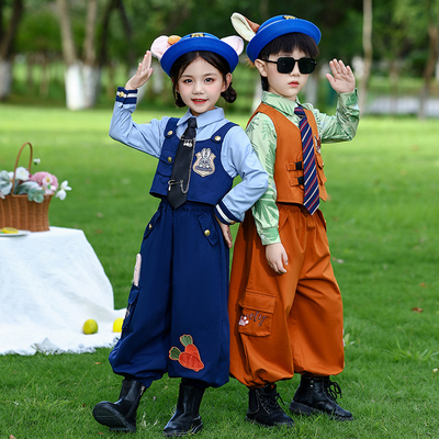 疯狂动物城朱迪COS服2025新衣服儿童尼克衬衣洋气兔子警官连衣裙