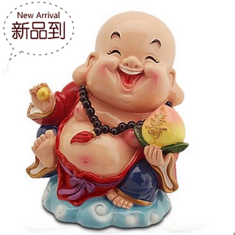 卡通弥勒佛像大肚笑佛b摆件小客厅存钱罐招财镇宅家居