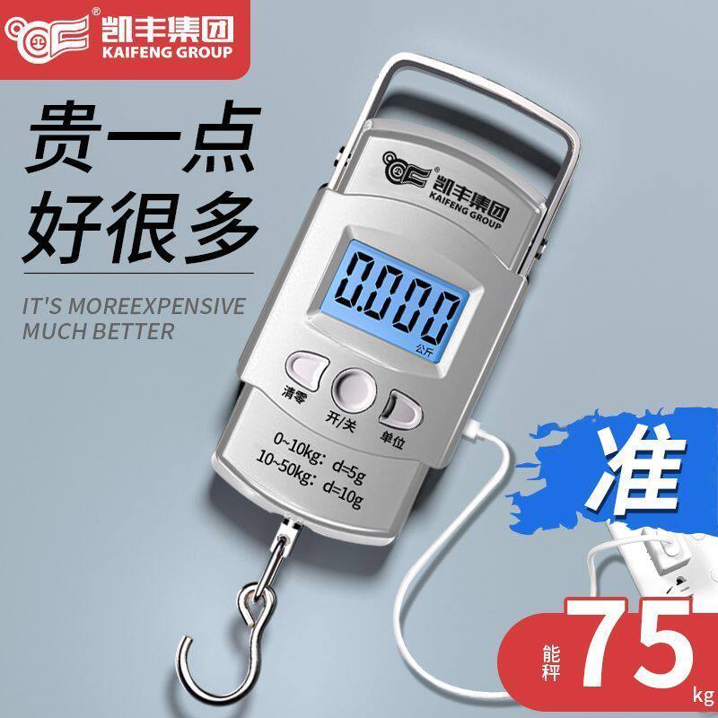 高精度手提电子秤便携式充电手提秤精准快递吊钩迷你弹簧秤带卷尺
