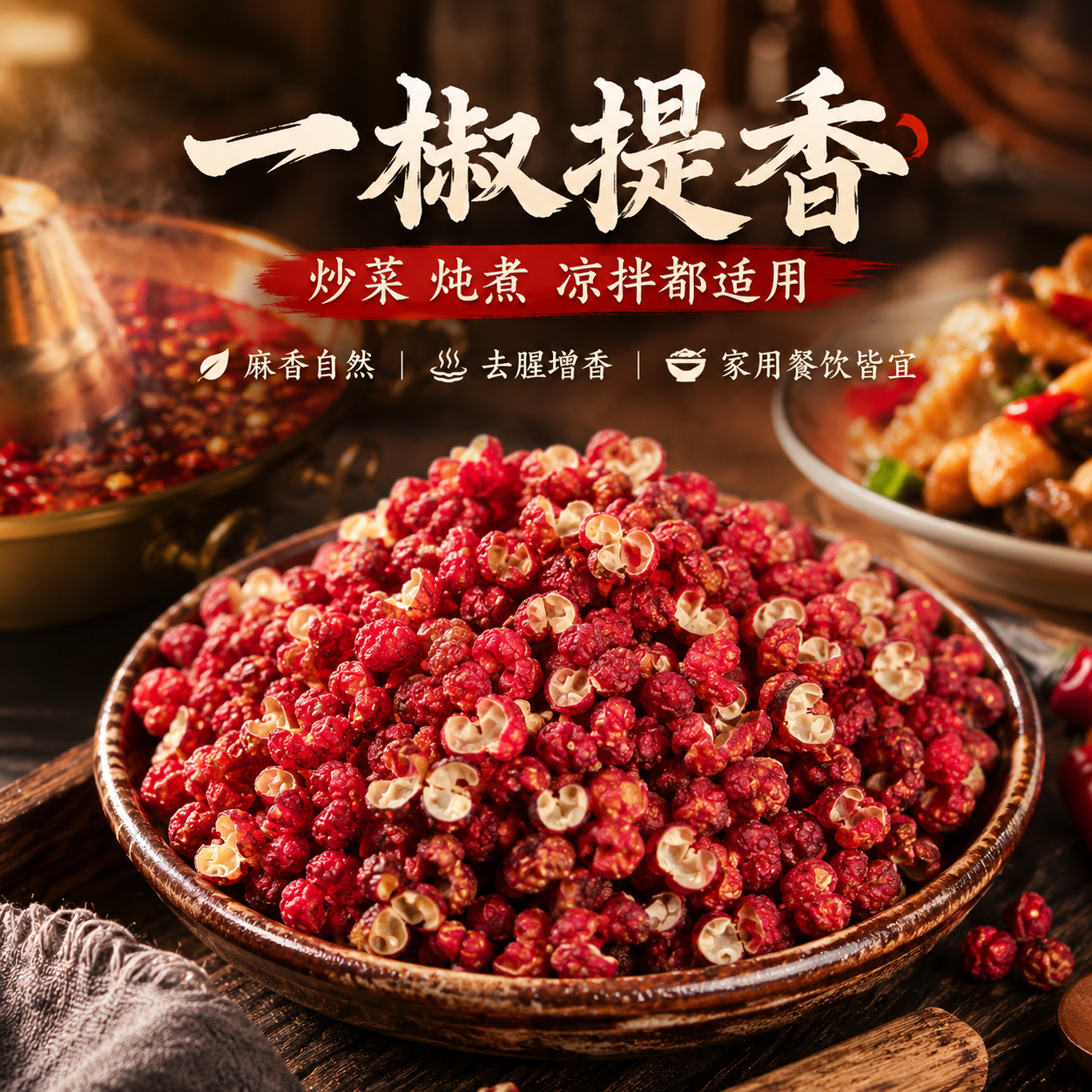 正宗花椒新货花椒粒汉源大红袍