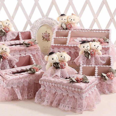 轻奢客厅遥控器收纳多功能纸巾盒