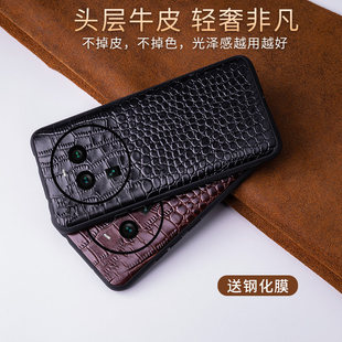 适用于oppofindx8手机壳真皮findx7Pro镜头全包防摔oppox6新款保护套高端商务男款oppo牛皮后外壳findx5pro