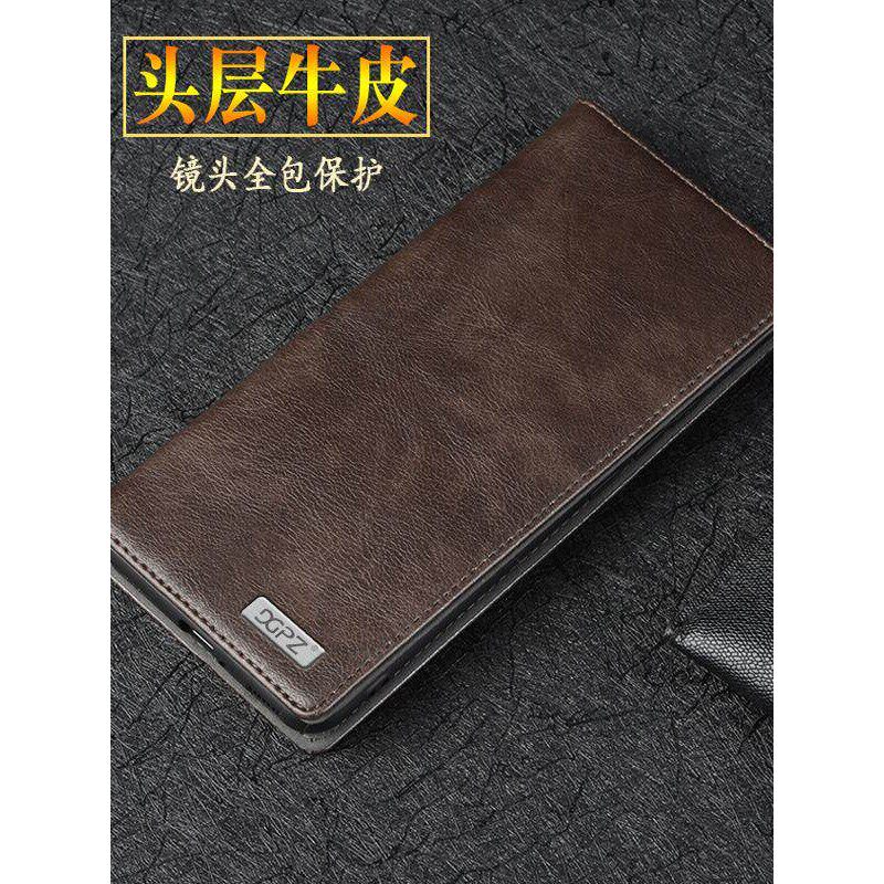 适用于苹果14Pro手机壳真皮镜头全包防摔外壳 苹果iPhone14Pro保护套翻盖皮套14Por牛皮商务A2892手机套包邮