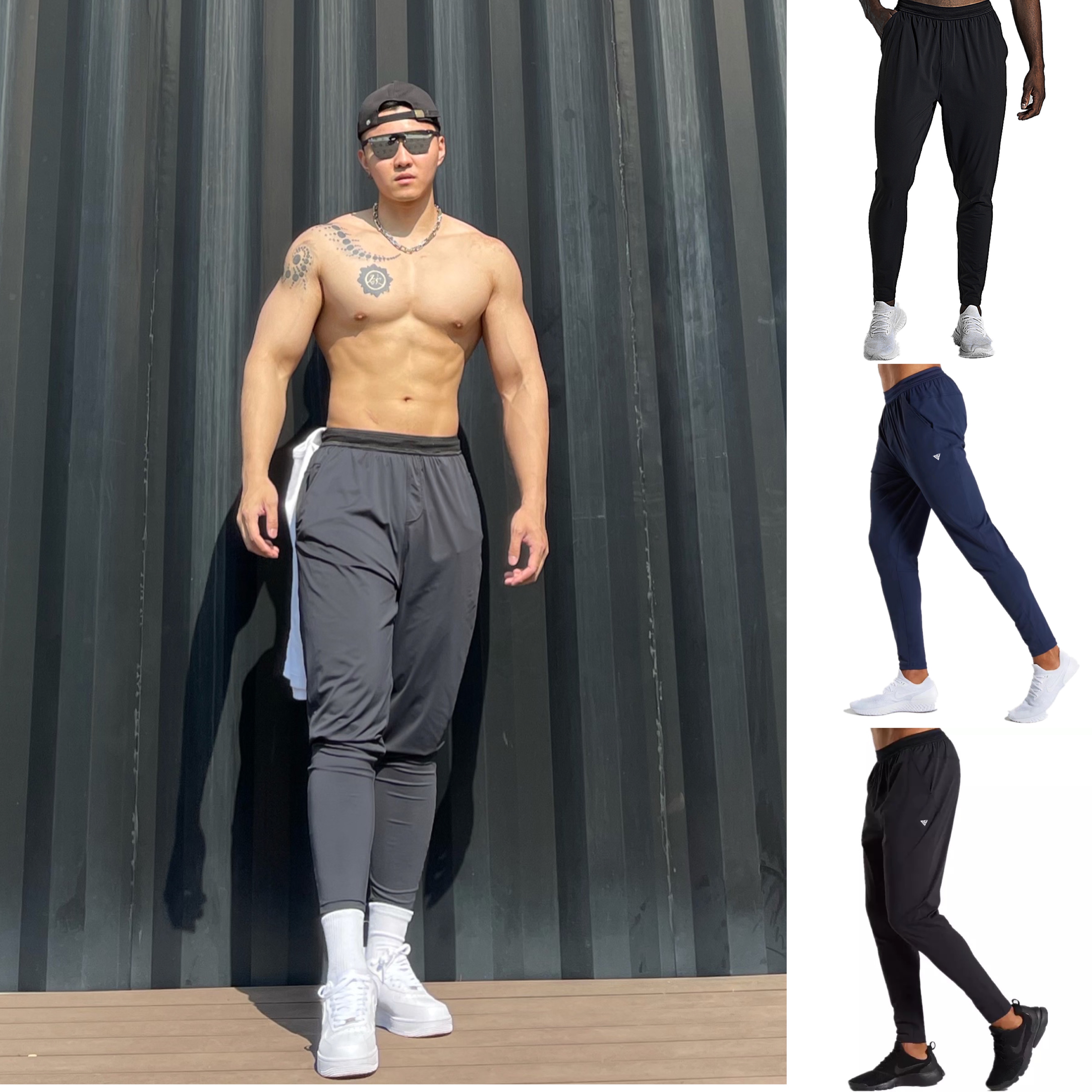 gymshark耿浩伦风健身束脚运动裤