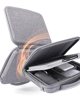 Smatree适用2025新款ipad Air Pro 11/13英寸M4机型apple iPadPro11寸12.9寸平板键盘配件硬壳手提收纳包