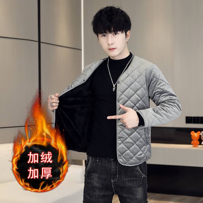 校服神器棉衣男2023年新款冬季加绒内胆大童初中高中学生内穿棉袄