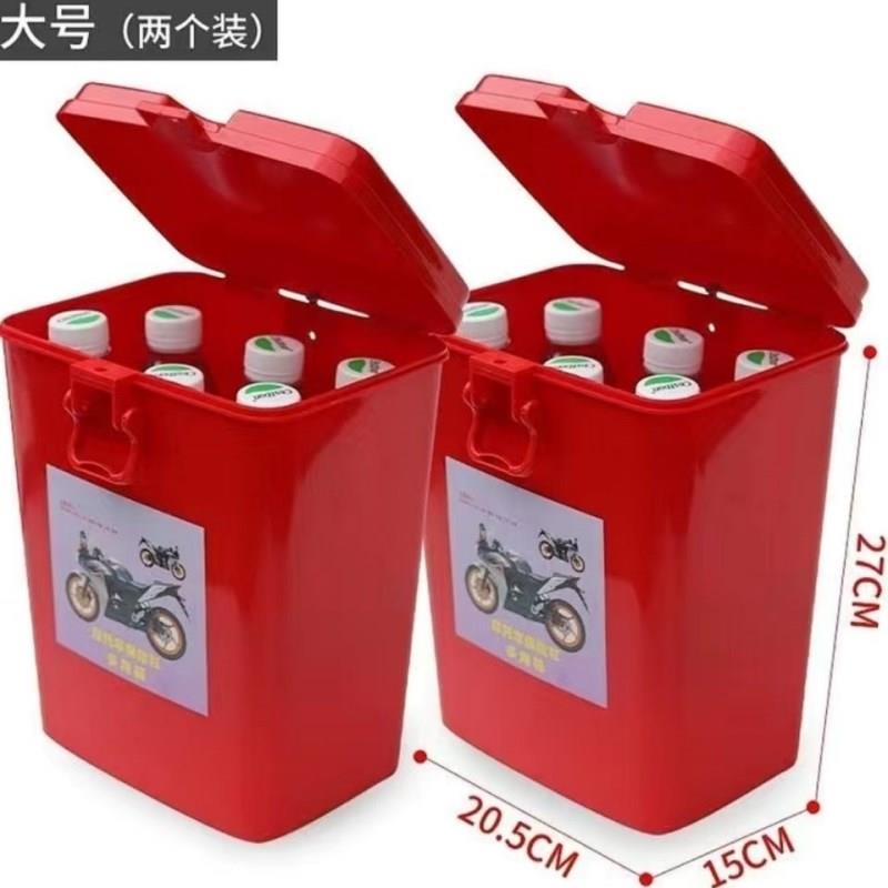 男士125.150摩托车保险杠工具箱125水杯架储物盒置物箱尾箱可上锁