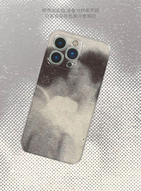 LoveKiss艺术感网点丝印iPhone17华为pura80全包透明tpu手机软壳简约男女款个性适用Vivo红米保护套简约小众