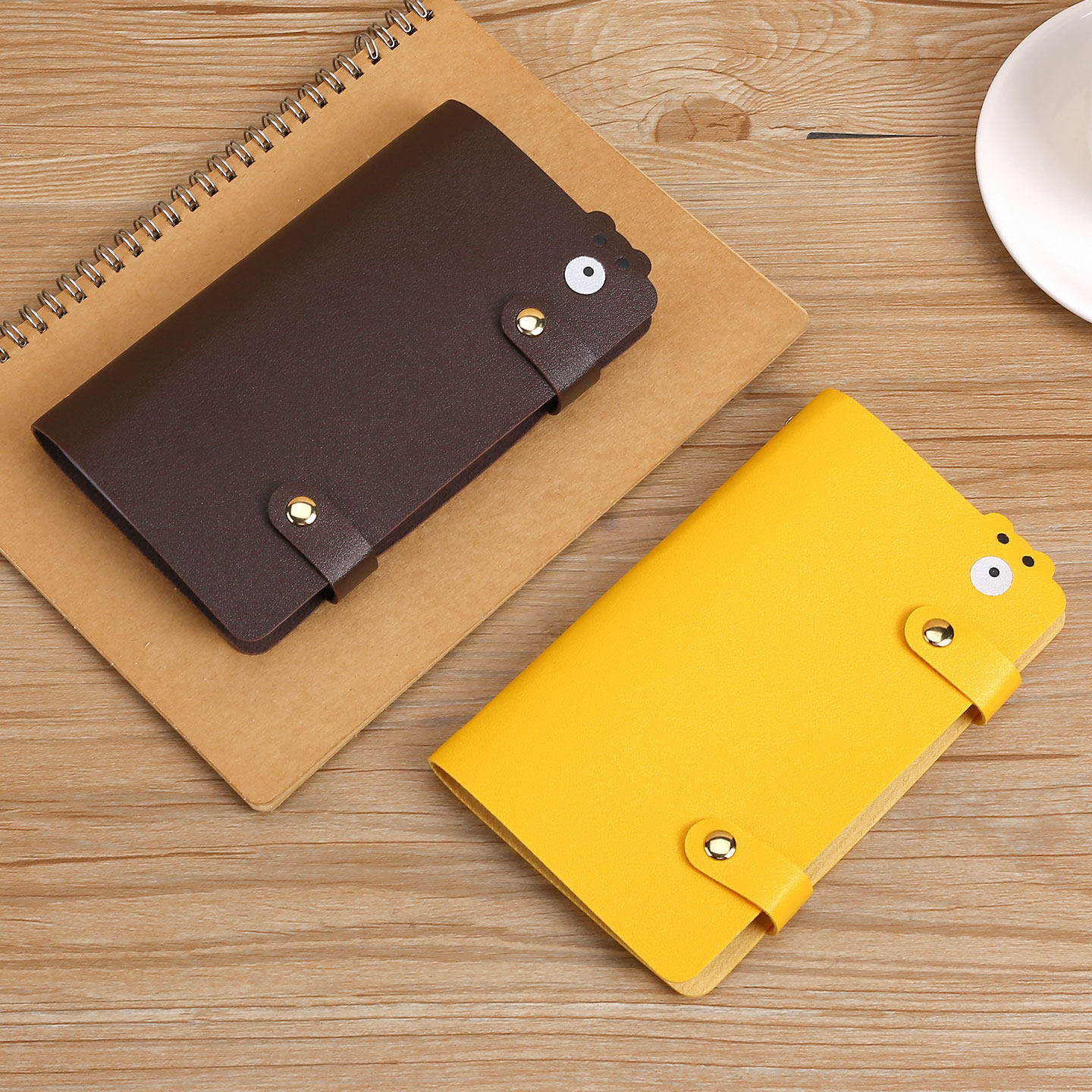 原创手工可爱卡通小熊卡包大容量多卡位名片卡套银行卡卡片收纳包