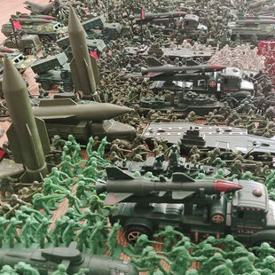 兵人专区军事模型兵人士兵打仗塑料小人玩具坦克战车航母战机大炮