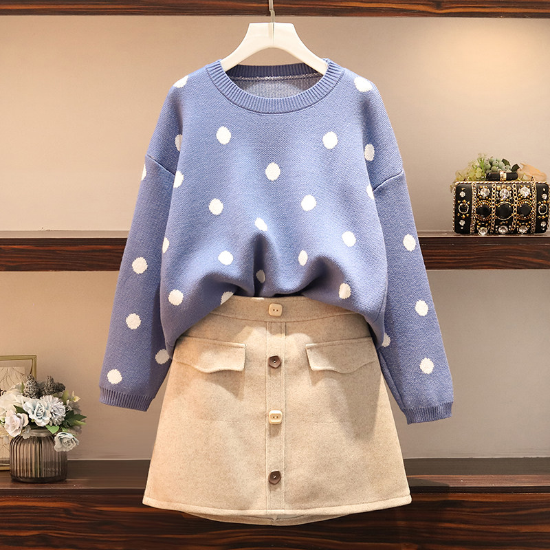 。2019新款胖妹妹显气质套装裙藏肉大码洋气遮肚子减龄秋装两件|msdalam kategori Butik wanita / wanita, wanita saiz besar - dari Buy2taobao.com untuk memberikan perkhidmatan ejen Taobao profesional membeli