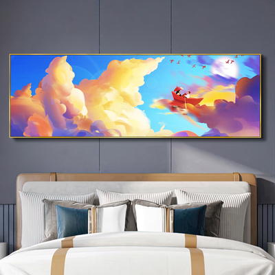 轻奢日照金山客厅装饰画沙发