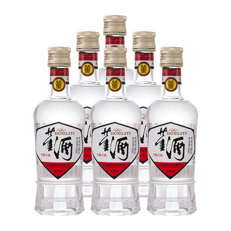 贵州董酒小白标54度125ml*6瓶散装 小酒 董香型 纯粮白酒小瓶白酒