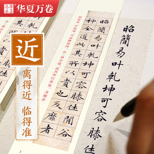 高清字卡20种近距离临摹字卡临帖卡 赵孟頫行书道德经洛神赋二王小楷九成宫碑王羲之兰亭序钟繇汲黯传 草堂十志 心经 赤壁赋 字卡