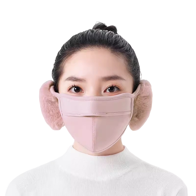 保暖口罩女秋冬季防风加绒加厚
