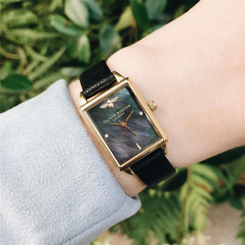 正品OliviaBurton手表女小众轻奢小绿表欧美女生OB手表情人节礼物 - 封面