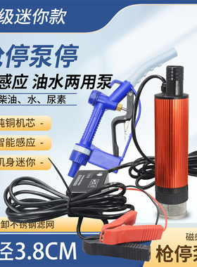电动抽油泵关枪停泵12v224v220v柴油泵38迷你油泵油抽子a0089