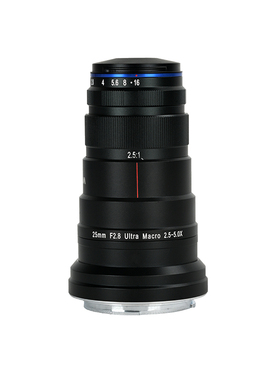 老蛙 25mm F2.8 全画幅微距镜头 2.5-5X放大 EF F E PK L