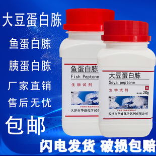 包邮 大豆蛋白胨生化试剂鱼蛋白胨大豆蛋白胨培养基实验试剂BR250g